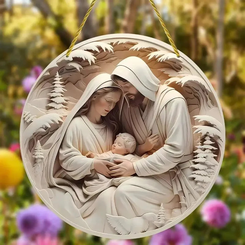 Holy Night 3D Nativity Ornament