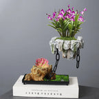 Floating Stone Planter with Magnetic Base