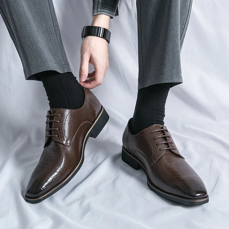 Leather Derby Dress Shoes