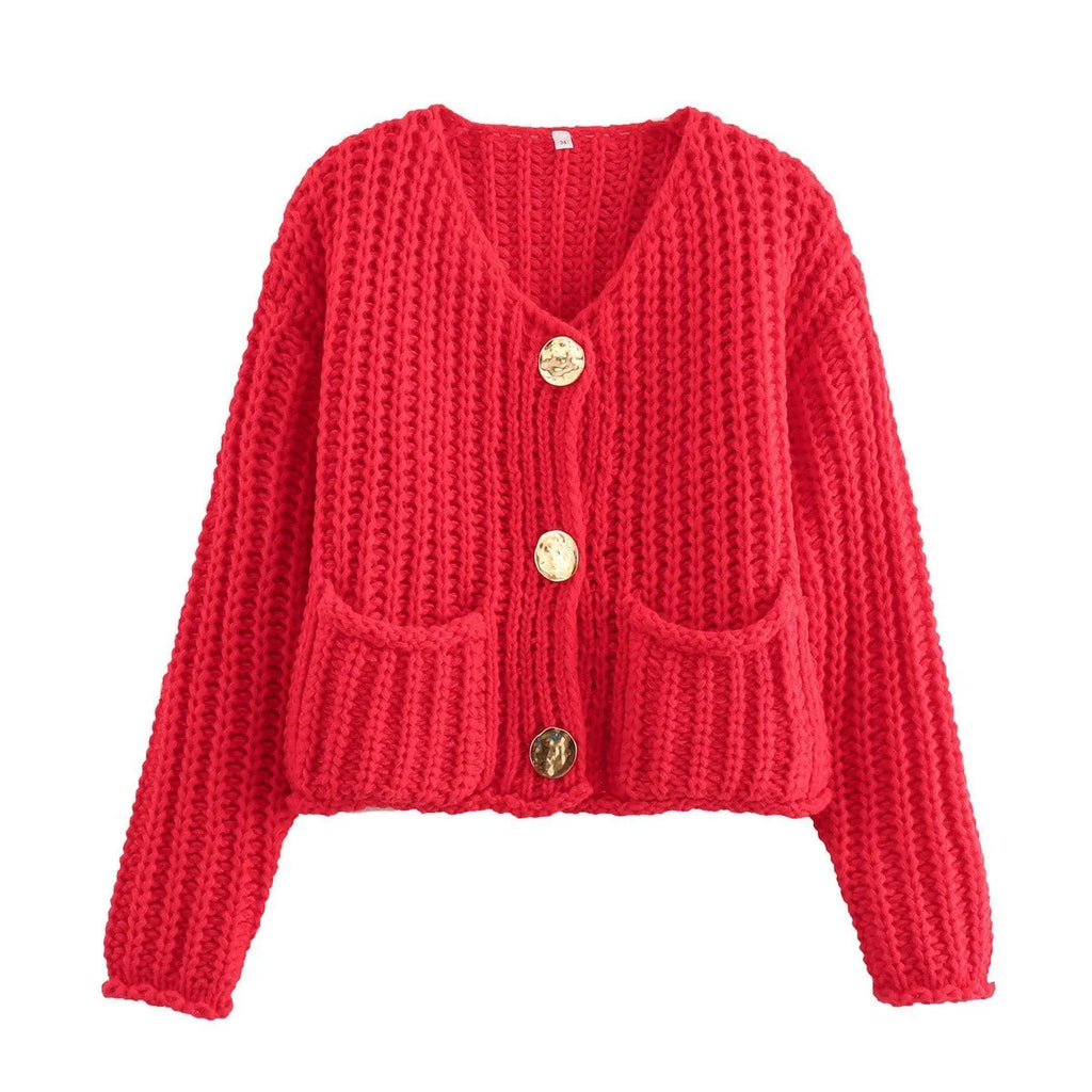 Clara Knitted Button Cardigan