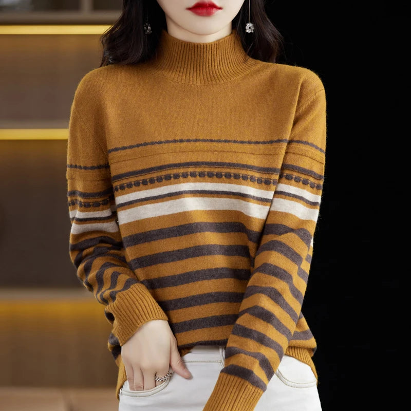 Elise Wool Stripe Sweater