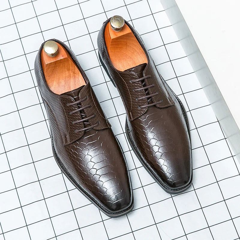 Leather Derby Dress Shoes
