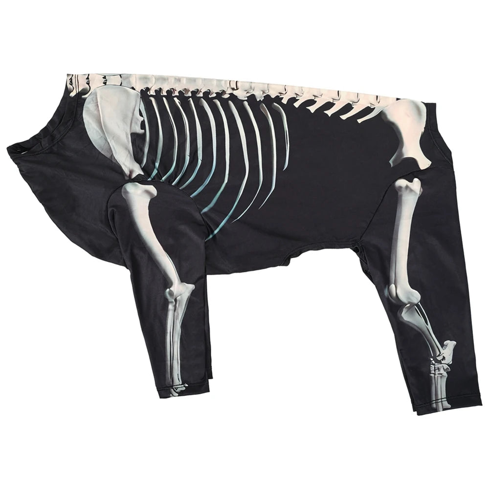 Large Dog Skeleton Bodysuit Costume