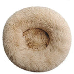 FluffNest Round Plush Pet Bed