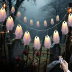 Ghost LED String Lights – 8 Mode Waterproof Hanging Garland