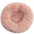FluffNest Round Plush Pet Bed
