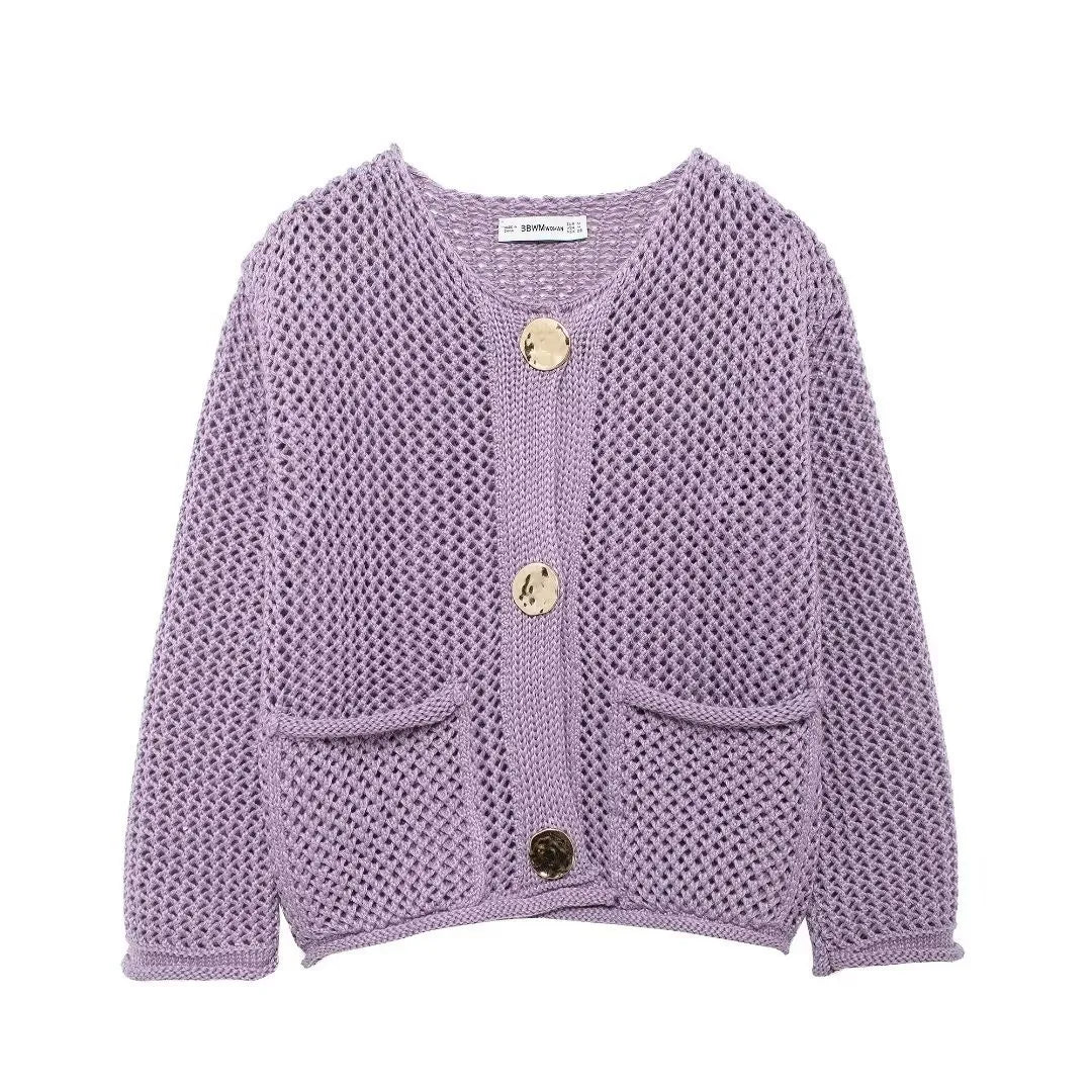 Clara Knitted Button Cardigan