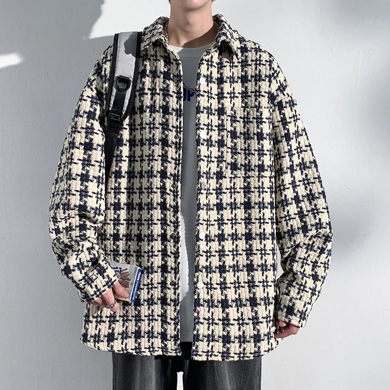 Arlo Houndstooth Overshirt Jacket