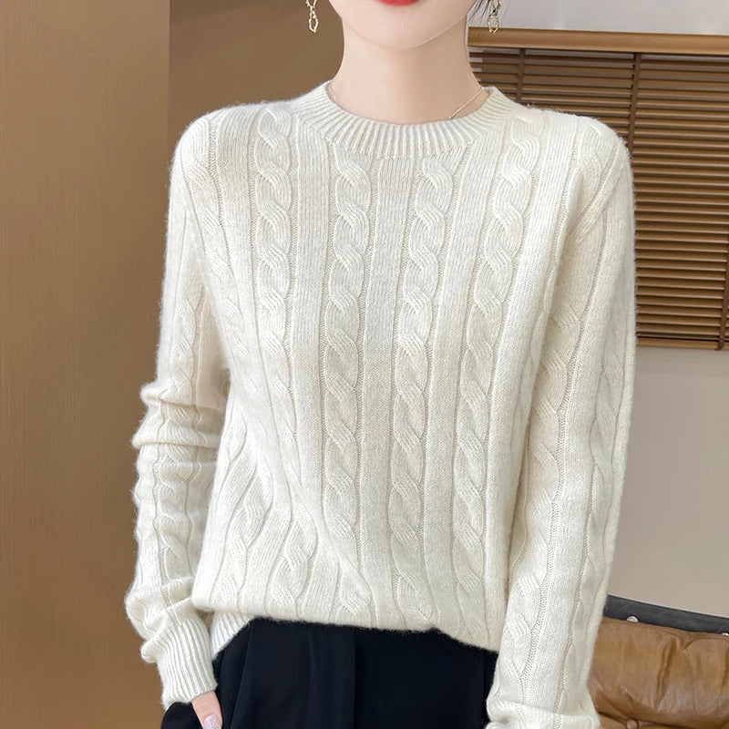 Alina Woolen Semi-Turtleneck Sweater