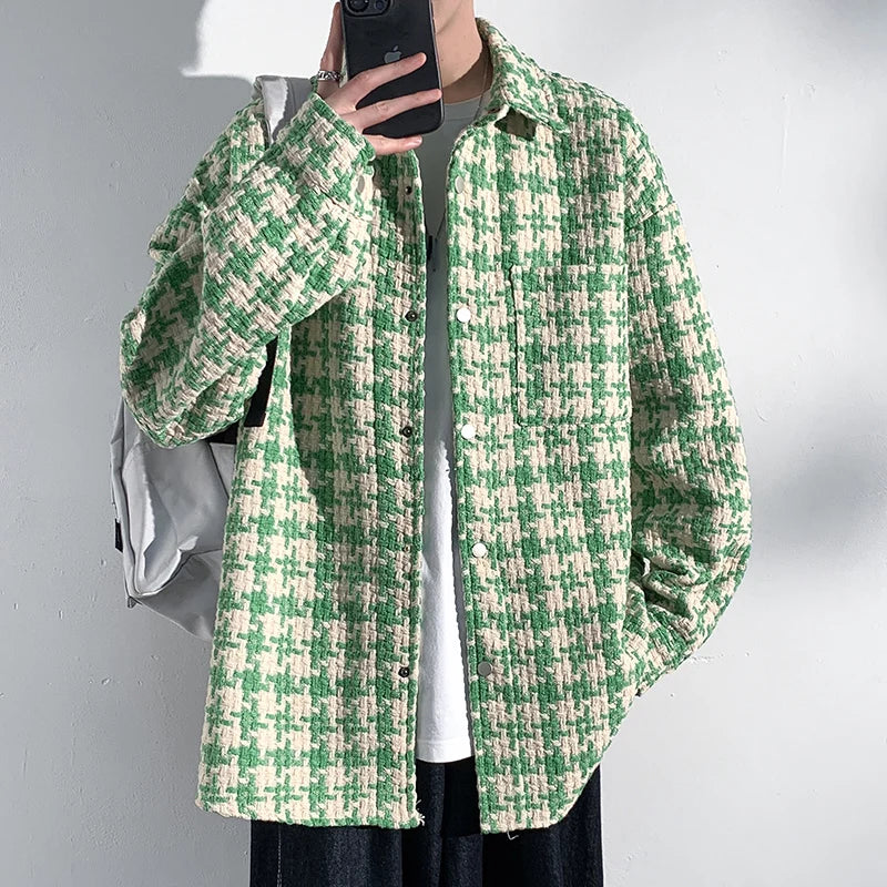 Arlo Houndstooth Overshirt Jacket