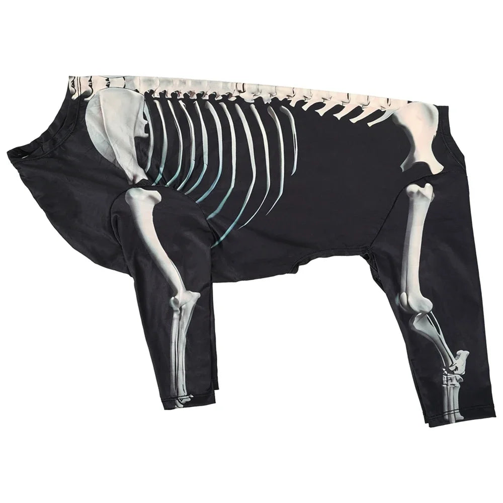 Large Dog Skeleton Bodysuit Costume