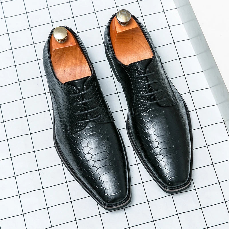 Leather Derby Dress Shoes