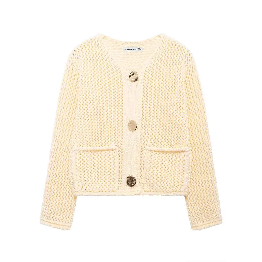 Clara Knitted Button Cardigan