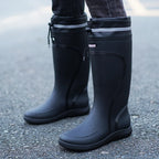 Waterproof Mid-Calf Rubber Rain Boots