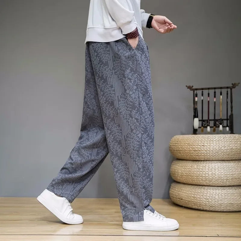 Kyoto Floral Linen Pants