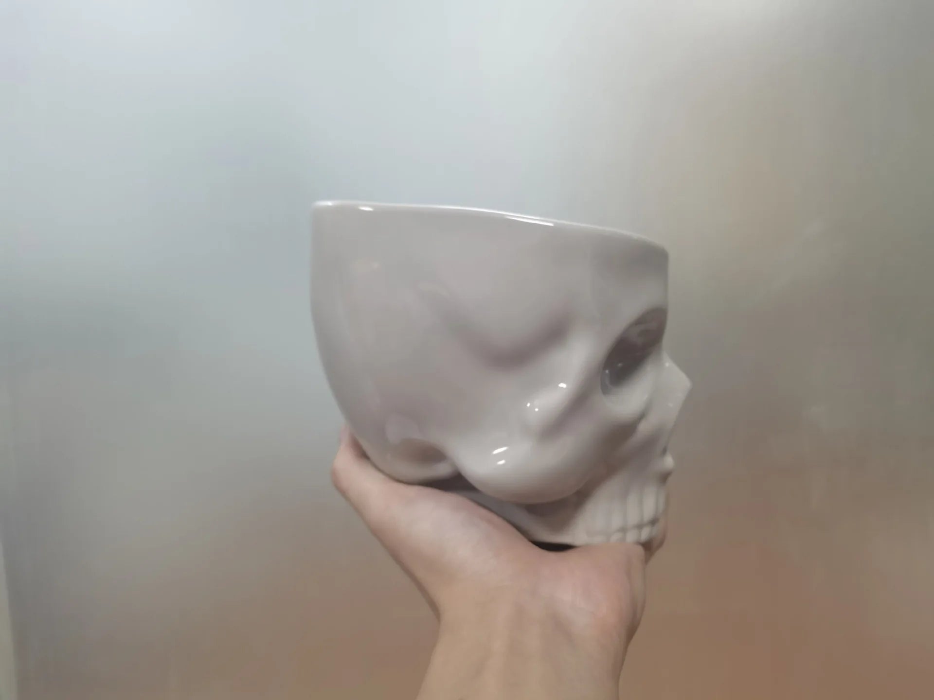Ceramic Skull Candy Bowl