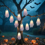 Ghost LED String Lights – 8 Mode Waterproof Hanging Garland