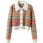 Maribel Striped Knit Cardigan