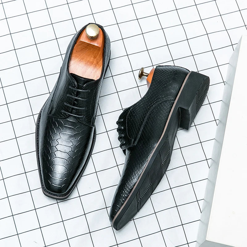 Leather Derby Dress Shoes