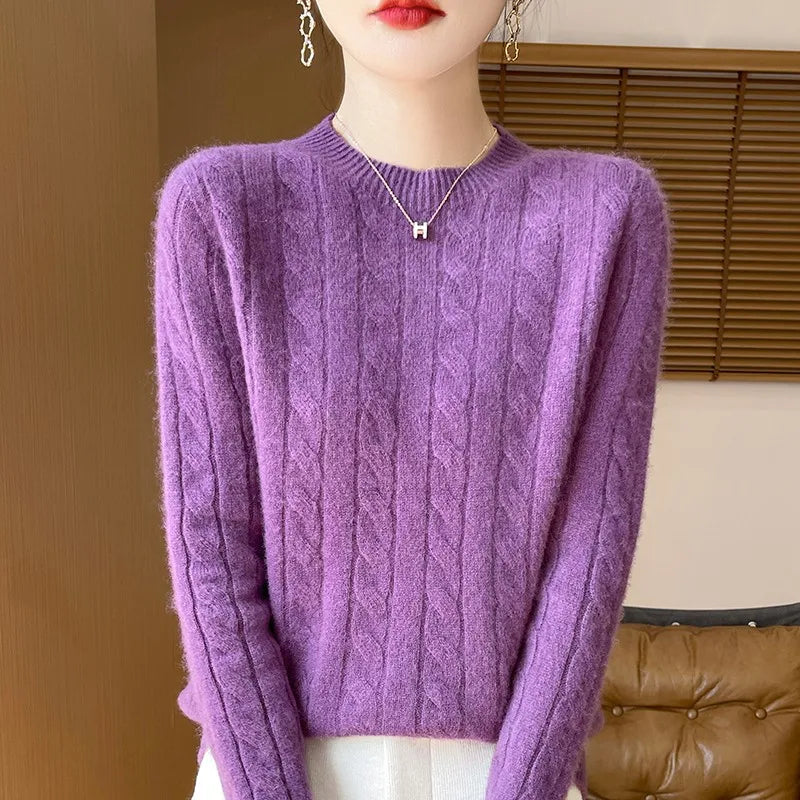 Alina Woolen Semi-Turtleneck Sweater