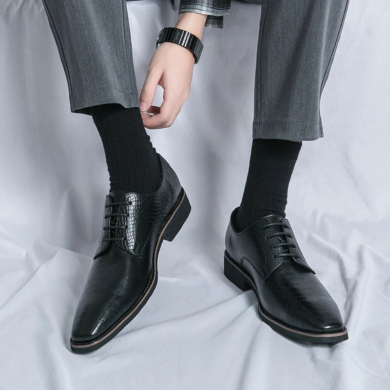 Leather Derby Dress Shoes