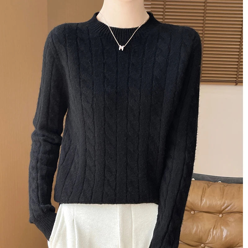 Alina Woolen Semi-Turtleneck Sweater