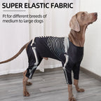 Large Dog Skeleton Bodysuit Costume