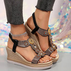 Marbella Gem Wedge Sandals