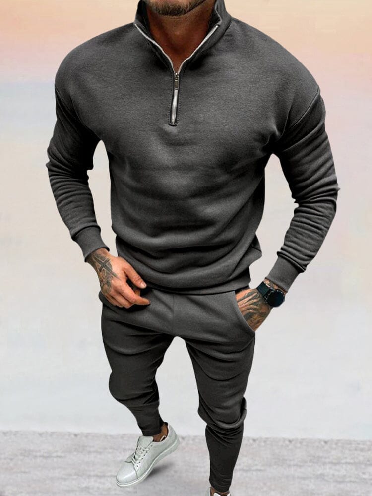 Monaco Casual Half-Zip Loungewear Set – Alexander Hampton
