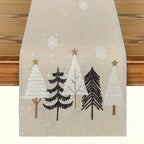 Table Runner with Pine Tree Pattern