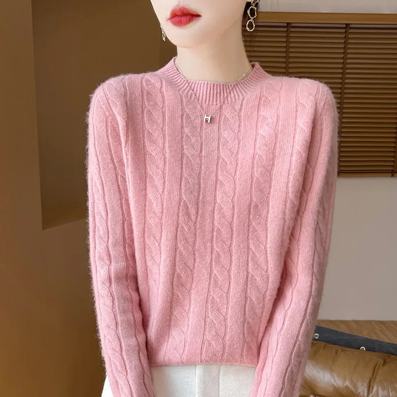 Alina Woolen Semi-Turtleneck Sweater