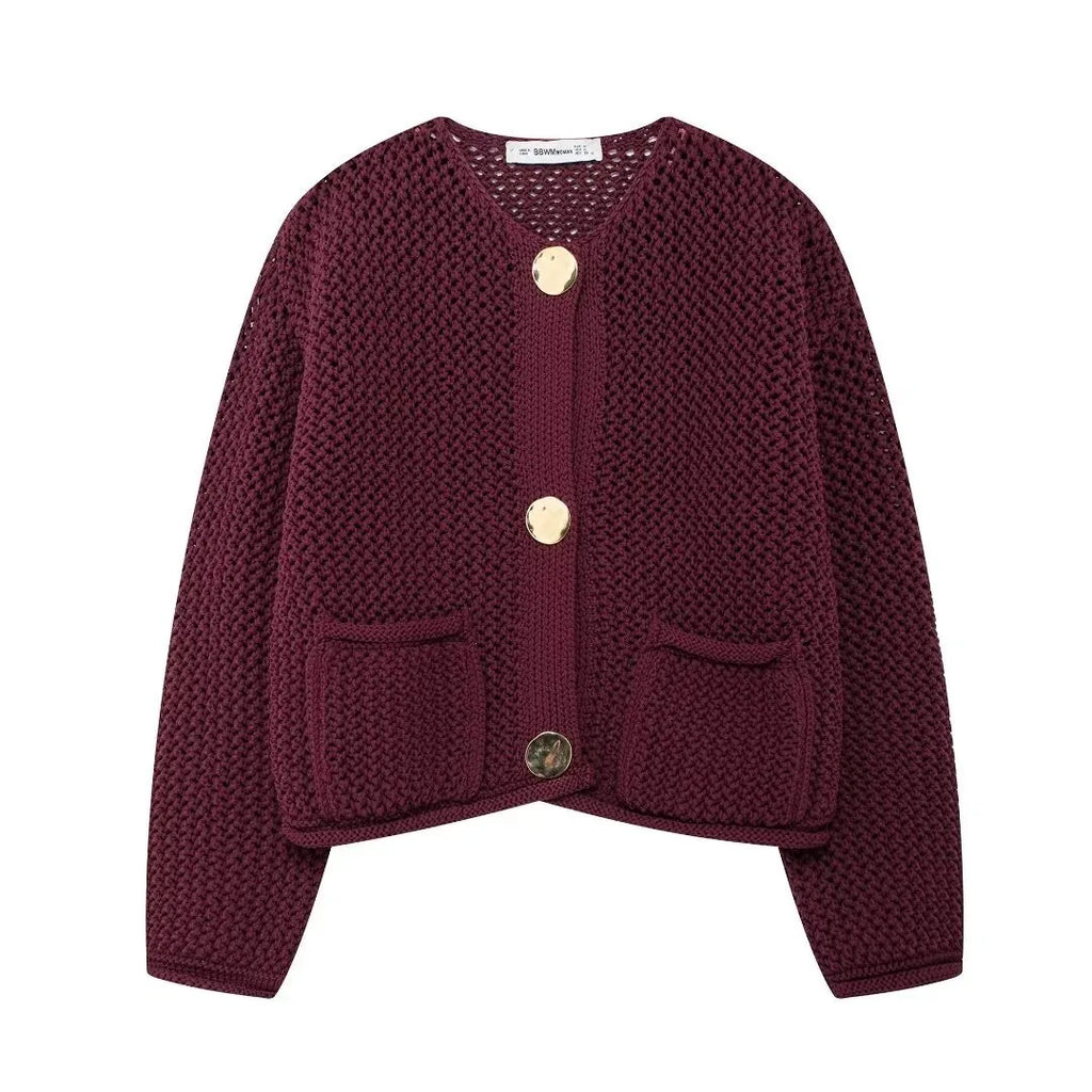 Clara Knitted Button Cardigan