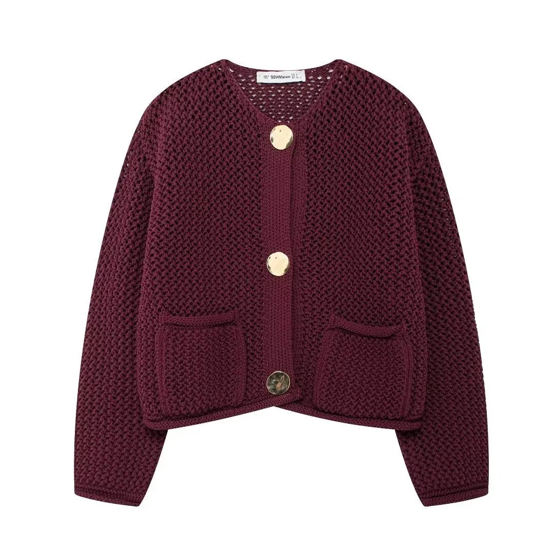 Clara Knitted Button Cardigan