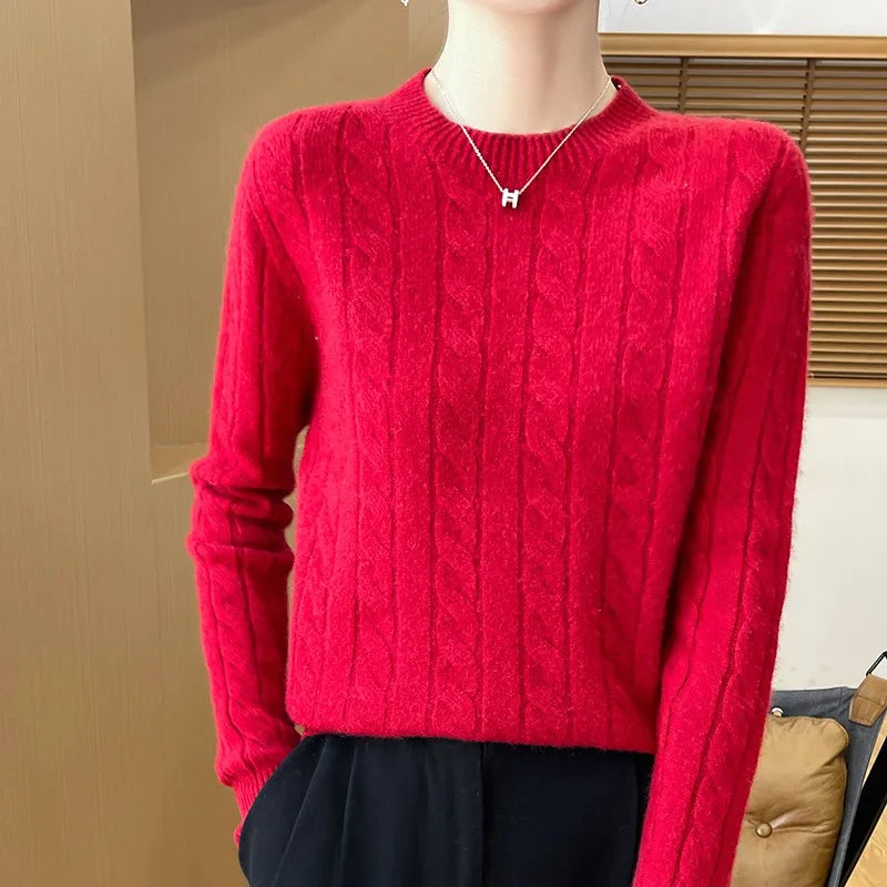 Alina Woolen Semi-Turtleneck Sweater