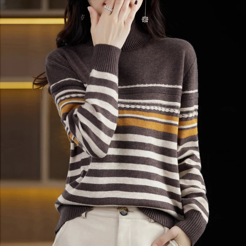 Elise Wool Stripe Sweater