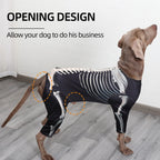 Large Dog Skeleton Bodysuit Costume
