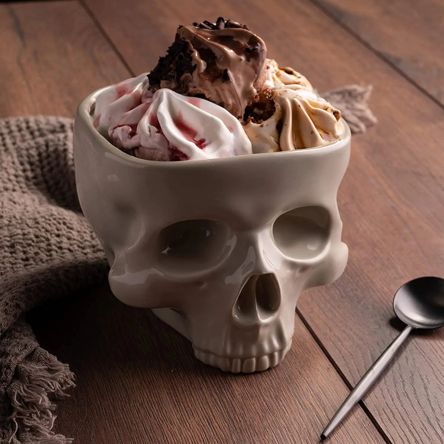 Ceramic Skull Candy Bowl