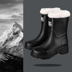 Lunette Waterproof Faux Fur Rain Boots
