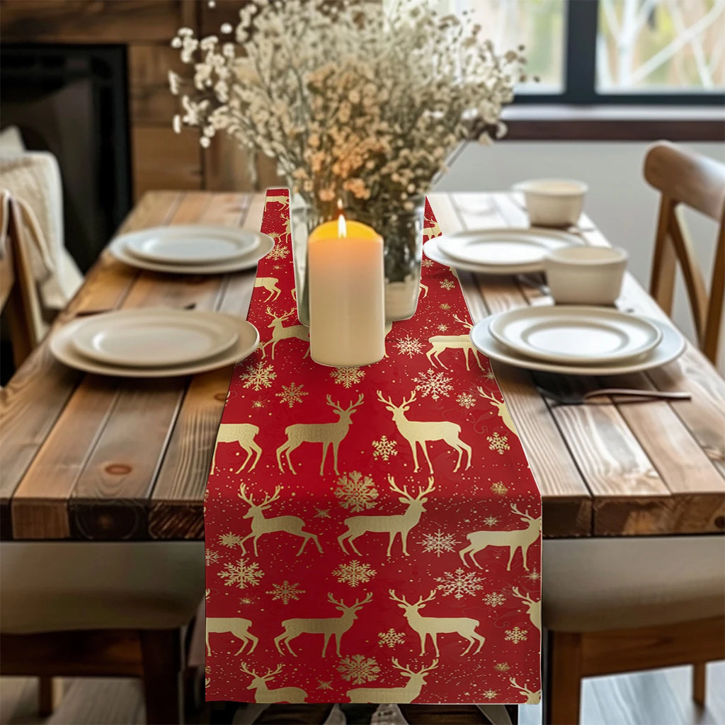 Velvet Reindeer Table Runner
