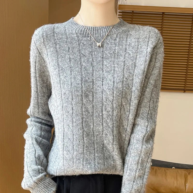 Alina Woolen Semi-Turtleneck Sweater