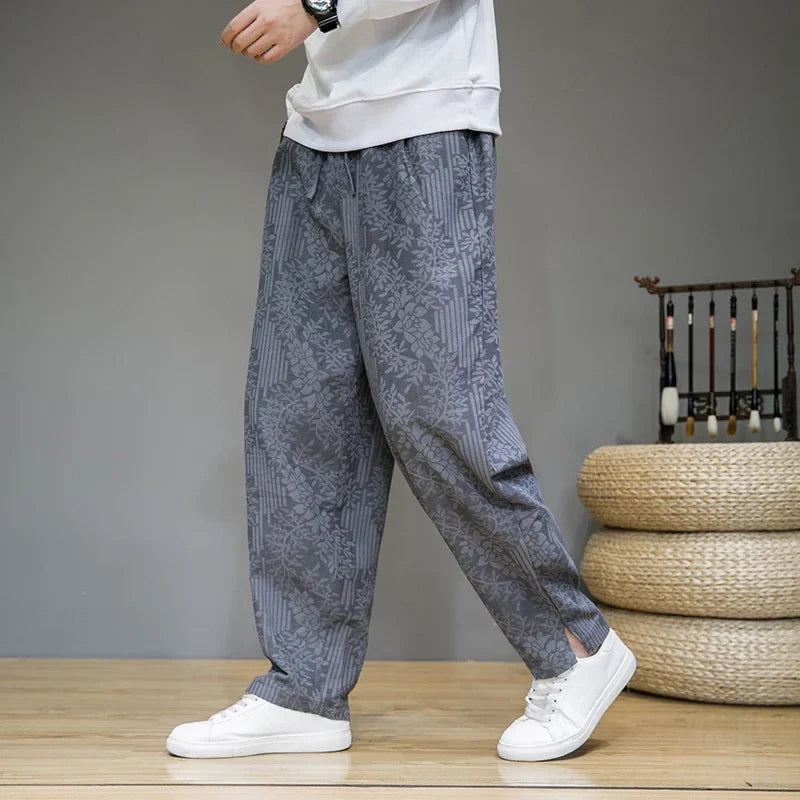 Kyoto Floral Linen Pants
