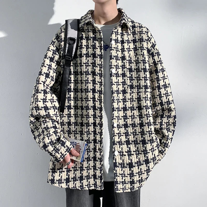 Arlo Houndstooth Overshirt Jacket