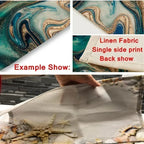 Pumpkin Print Linen Table Placemats