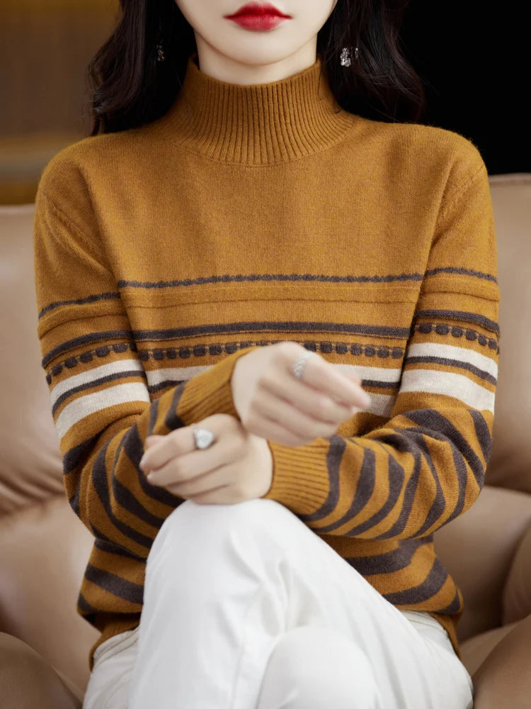 Elise Wool Stripe Sweater