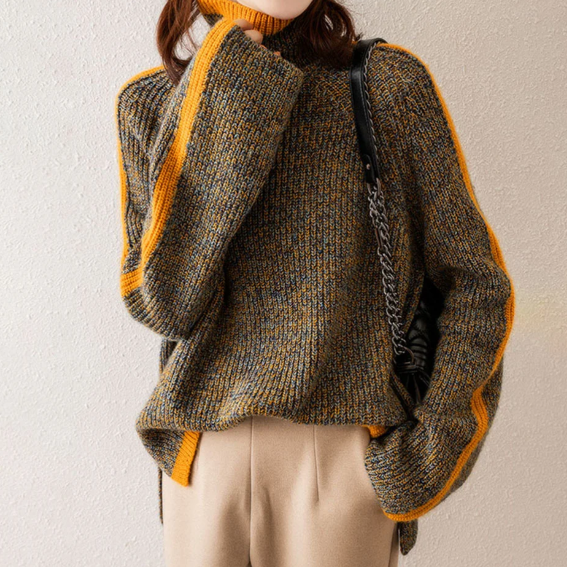 Vienna Knitted Turtleneck Sweater