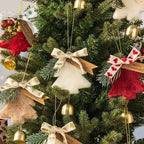 Golden Metal Hanging Bell Ornament