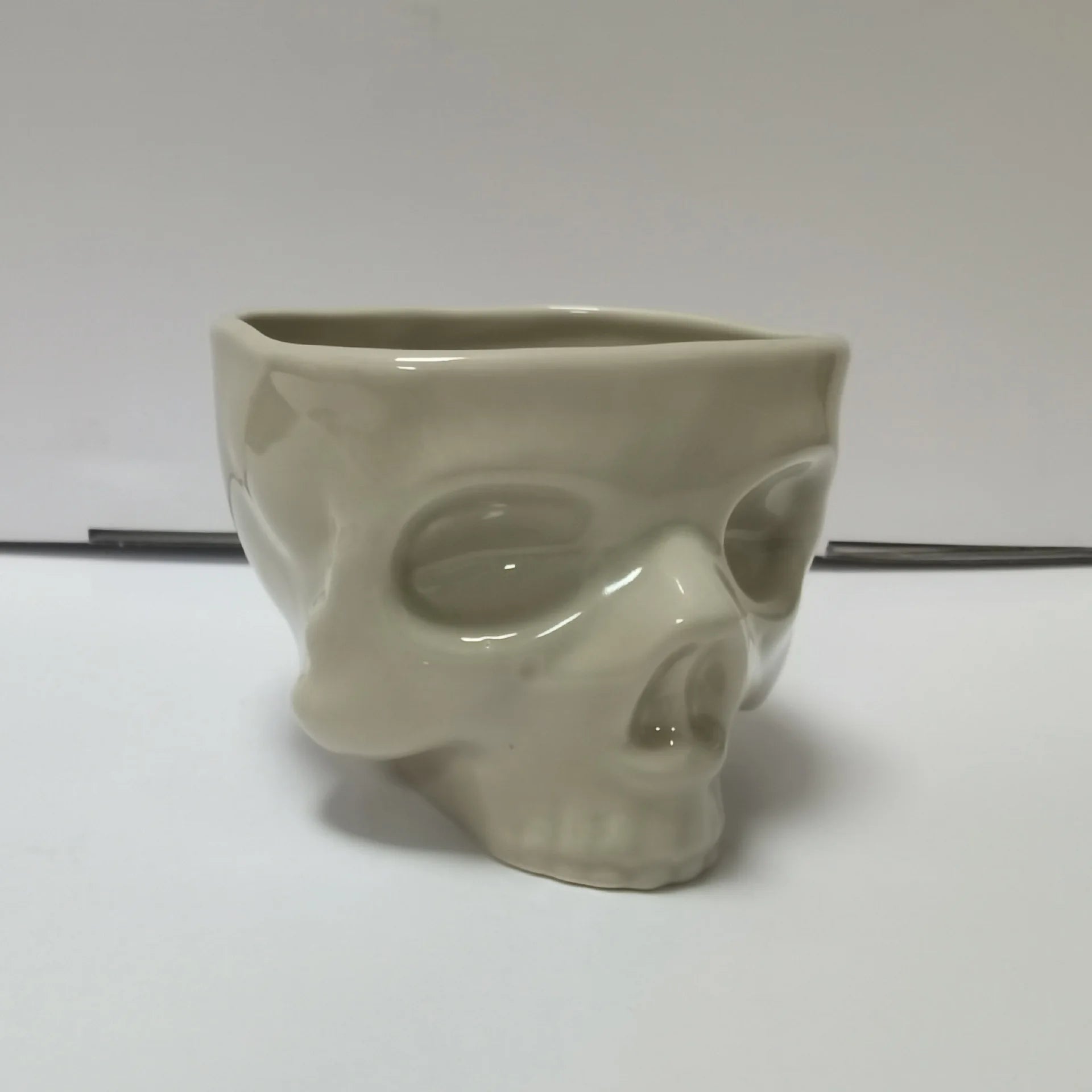 Ceramic Skull Candy Bowl