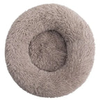 FluffNest Round Plush Pet Bed