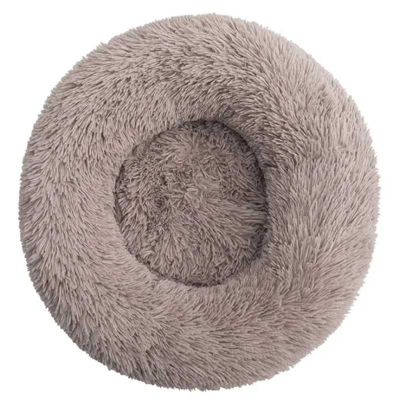 FluffNest Round Plush Pet Bed