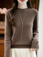 Merino Wool O-Neck Sweater